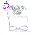 Wholesale 925 sterling silver 8 shape charm necklace